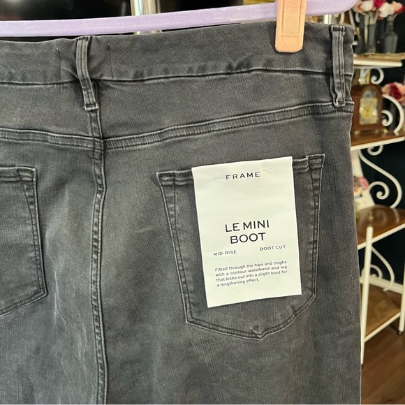 Frame Le Mini Boot High Rise Bootcut Jeans in Billups 34 - Picture 8 of 11
